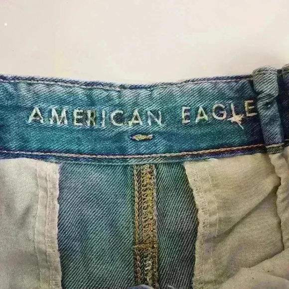 American Eagle High Waist Paper Bag Women's Size 4 - Picture 5 of 6